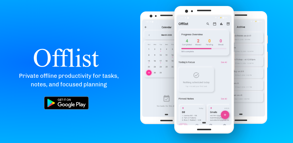 Offlist Feature